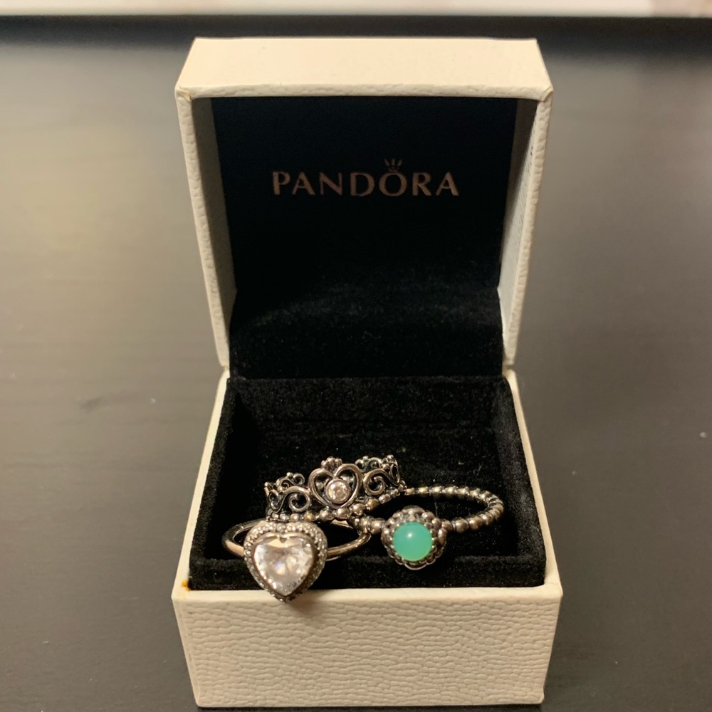 3 Pandora rings